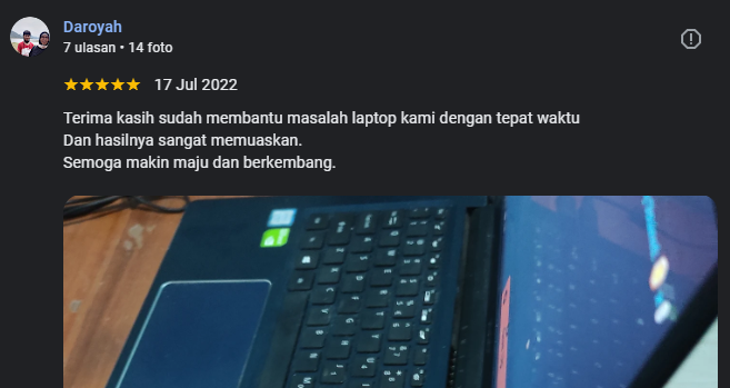 Testimoni Pelanggan Komputer 3